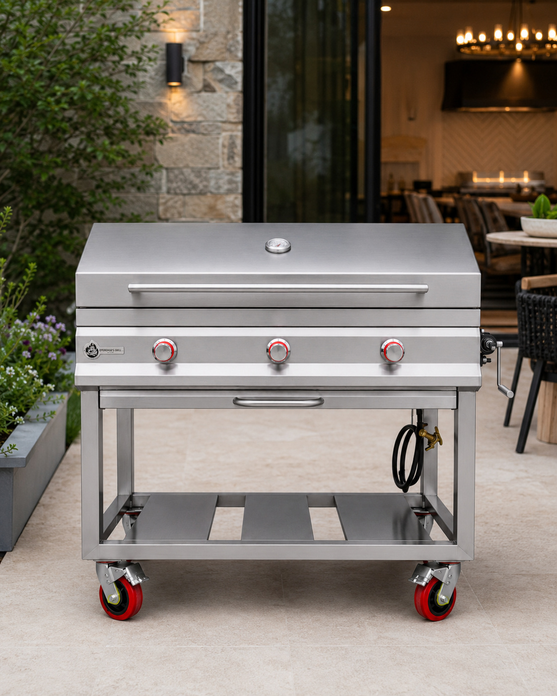 Parrilla Extragrande Híbrida 120x60